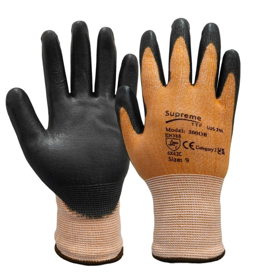 Cut Level 3 Orange Liner Cut Resistant Glove
