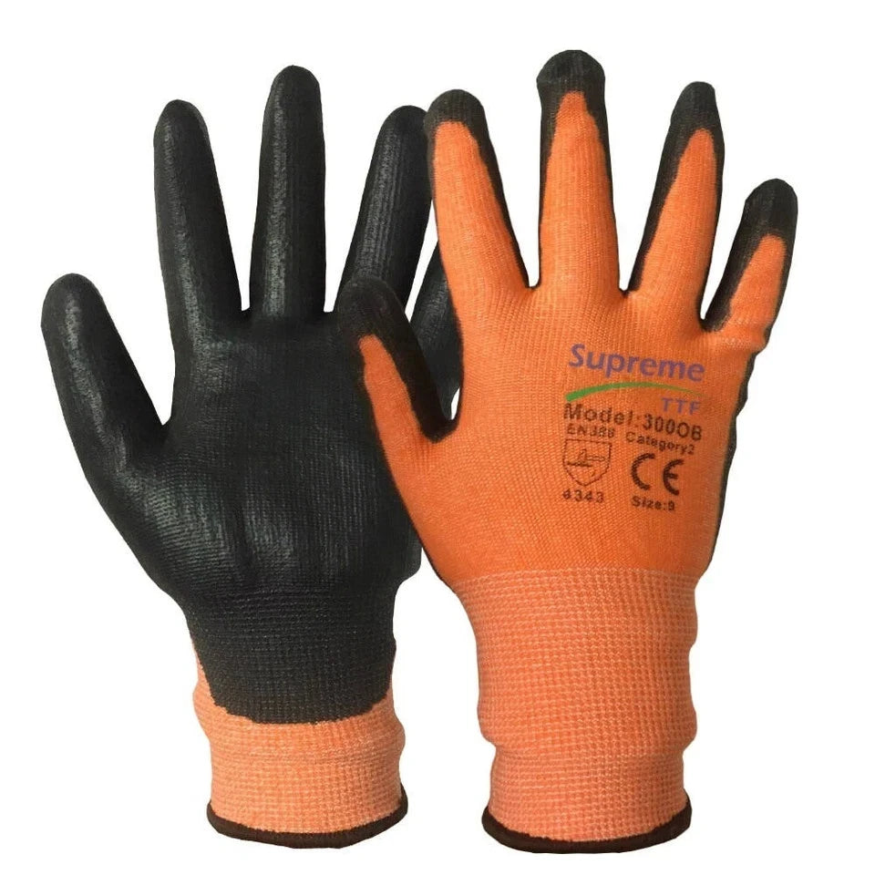 Cut Level 3 Orange Liner Cut Resistant Glove