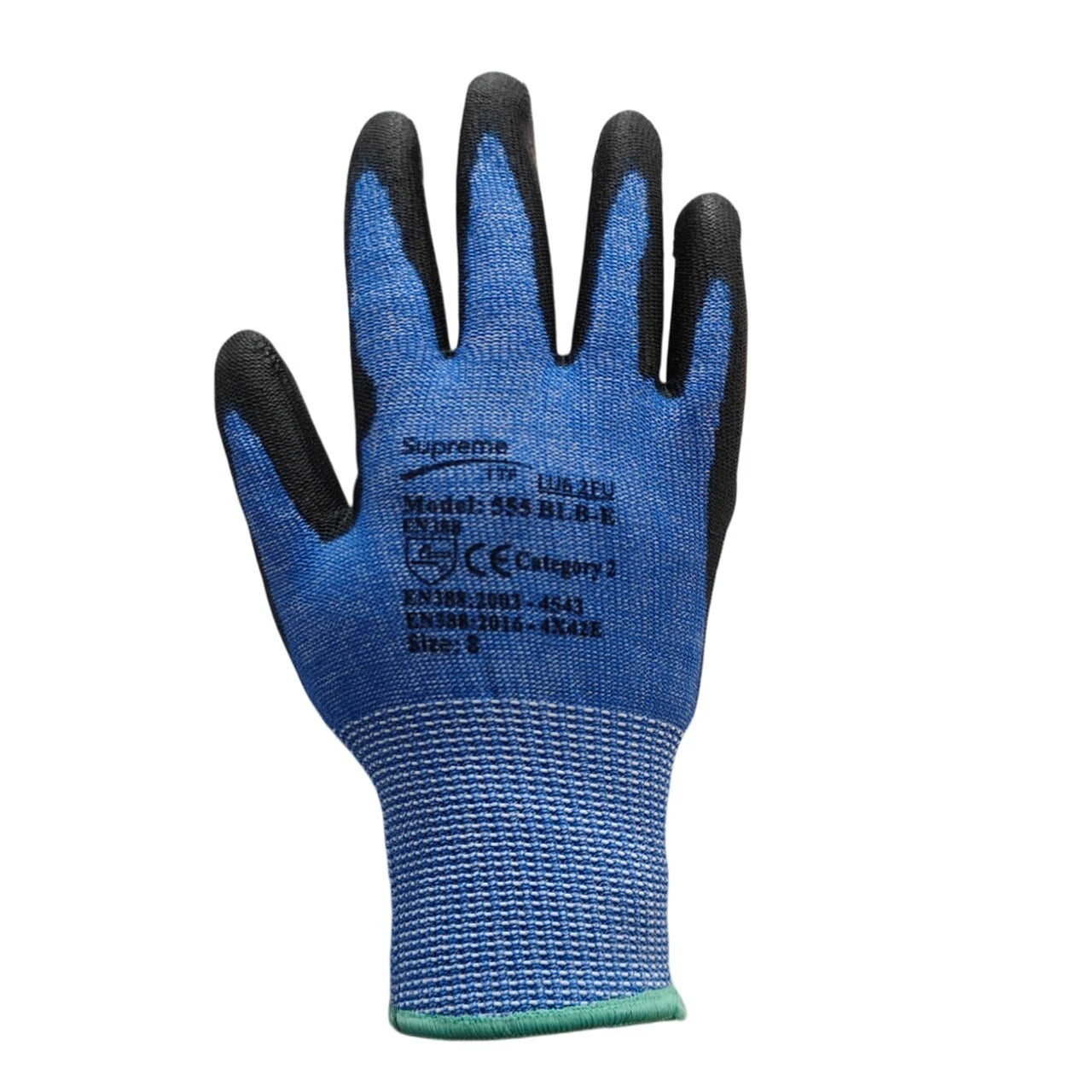 Cut Level E Mottled Blue Liner Cut Protection Glove