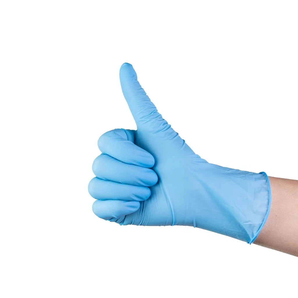 Blue Nitrile Disposable Gloves (Box of 100)