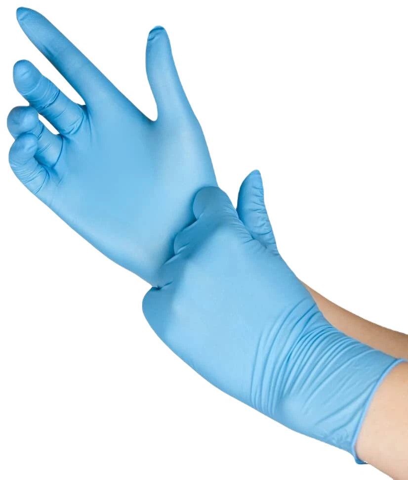 Blue Nitrile Disposable Gloves (Box of 100)