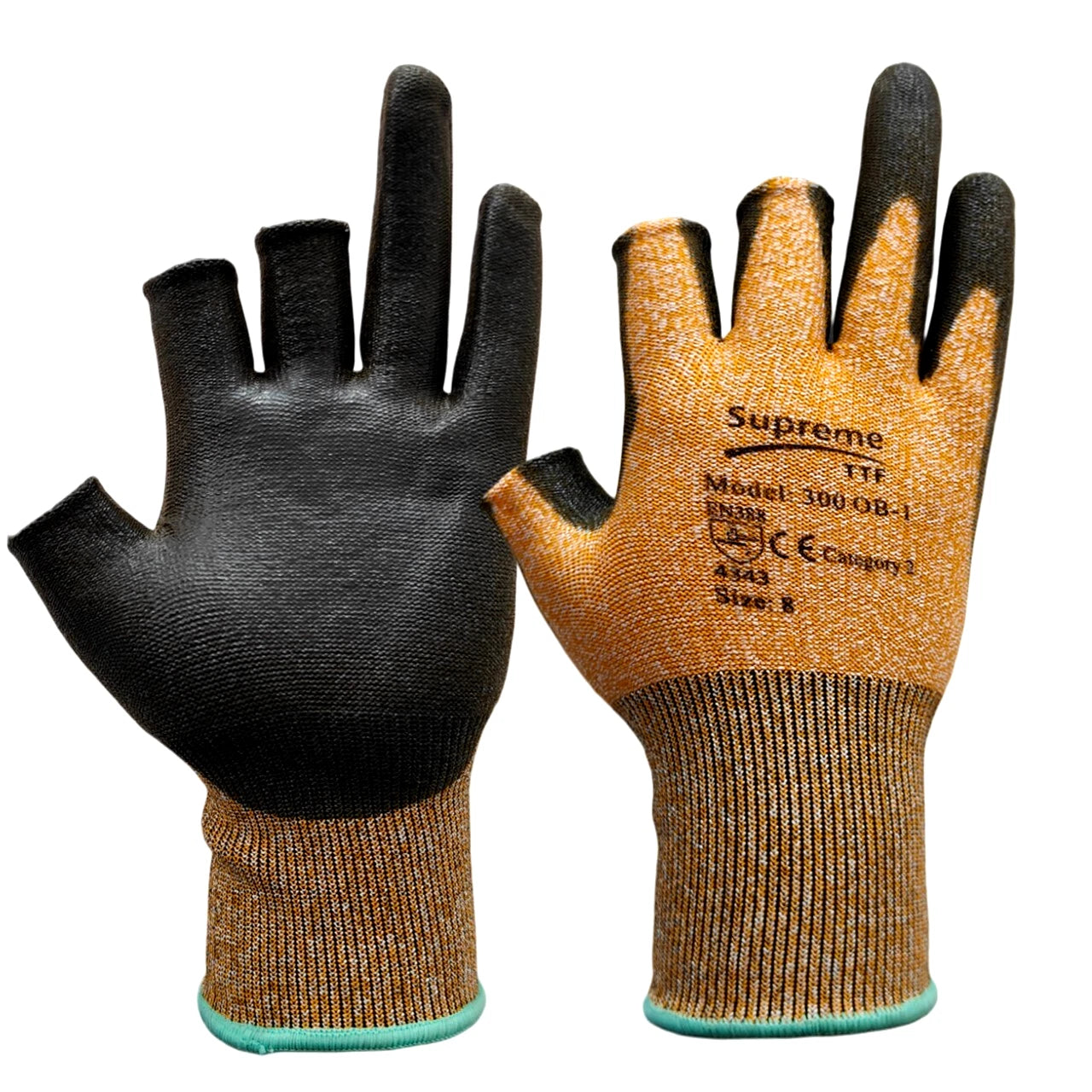 Cut Level 3 Orange Liner Three Digit Finger Cut Glove