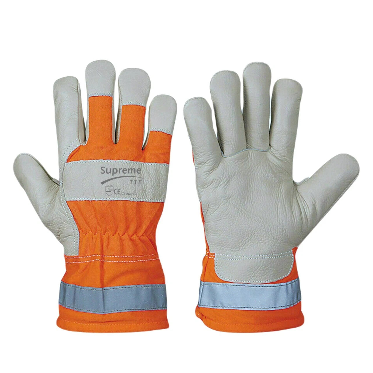 Orange Hi Vis Rigger Gloves