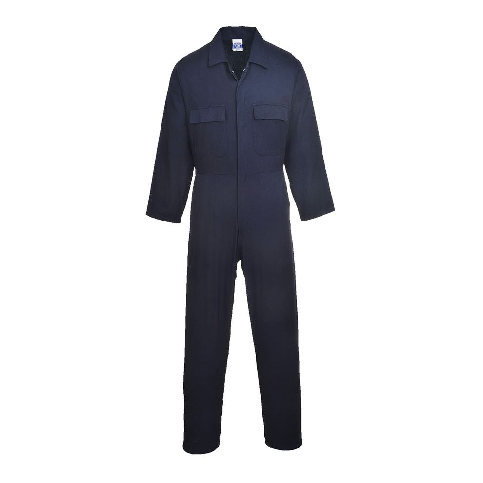 Portwest S998 Navy Euro Work Cotton Coverall - Durable, Comfortable, Protective