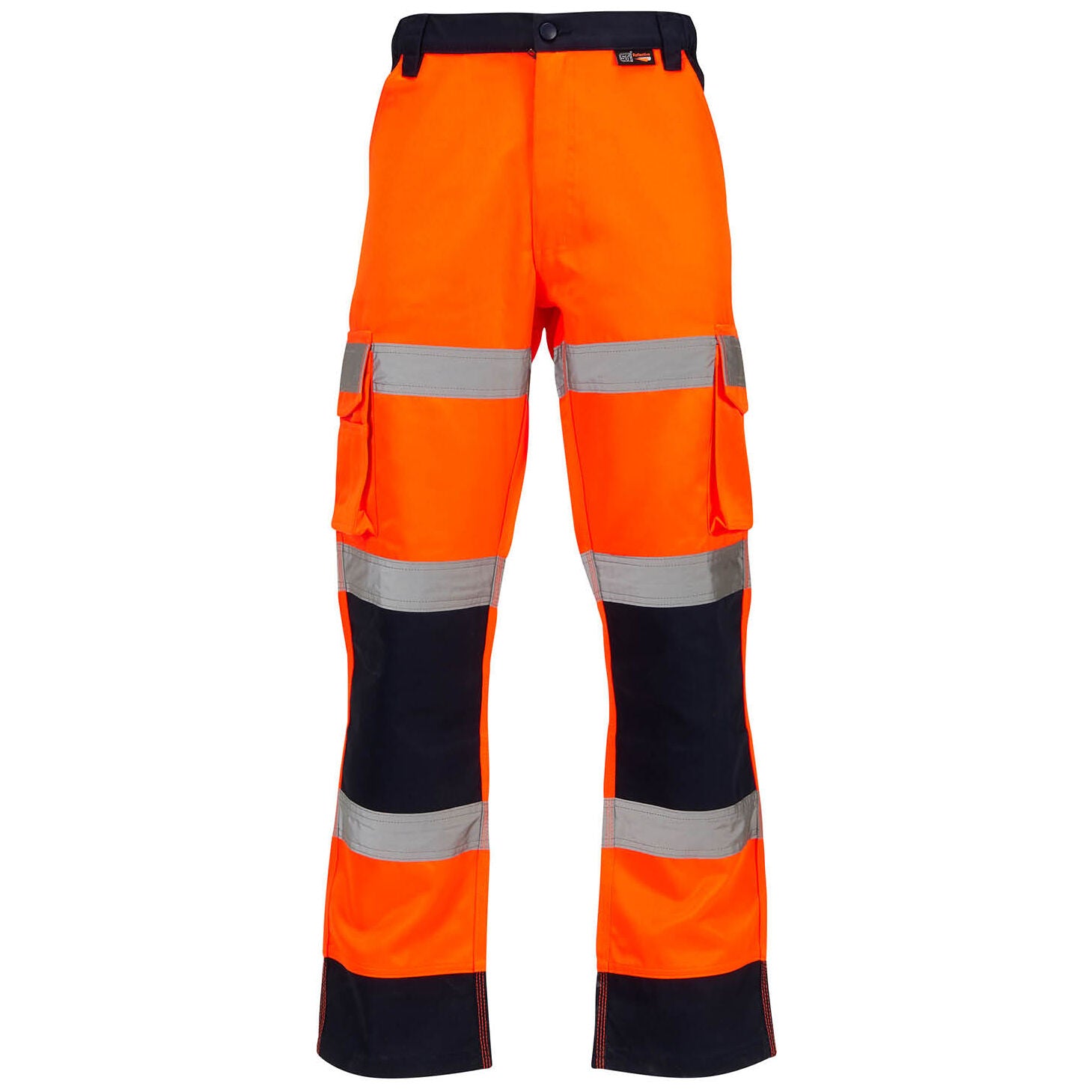 KeepSafe Hi-Vis Two-Tone Orange Combat Work Trousers