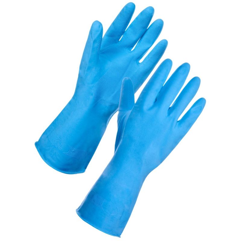 Supertouch Durable Household Washing-Up Rubber Gloves with Enhanced Grip & Comfort