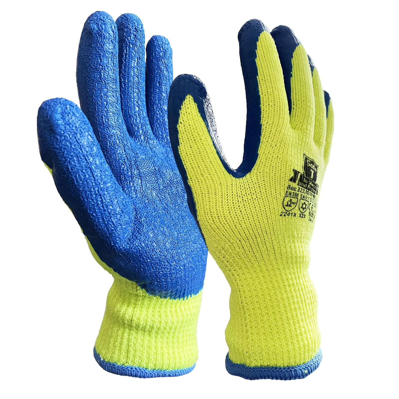 Safe-T Latex Thermal Hi Vis Gloves (Yellow)
