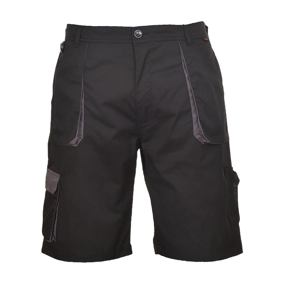 Portwest TX14 Black Texo Contrast Work Shorts Durable Comfortable UK