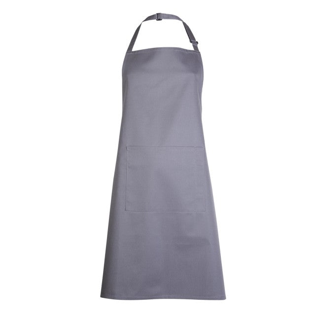 Uneek UC940 Durable Bib Apron with Pocket for Hospitality & Catering in Dark Grey