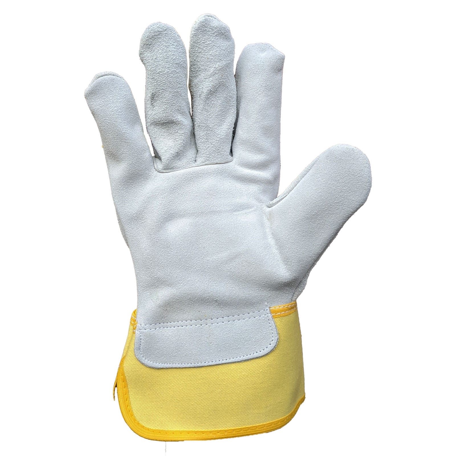100 Pairs of Yellow Rigger Single Palm Work Gloves